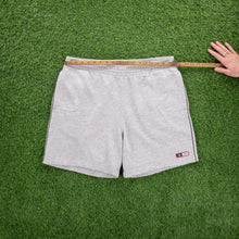 Load image into Gallery viewer, (2005) Adidas Small Spell Out Logo Embroidered Grey Sweat Shorts - L (30-34”)
