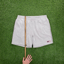 Load image into Gallery viewer, (2005) Adidas Small Spell Out Logo Embroidered Grey Sweat Shorts - L (30-34”)
