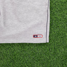 Load image into Gallery viewer, (2005) Adidas Small Spell Out Logo Embroidered Grey Sweat Shorts - L (30-34”)
