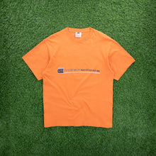 Load image into Gallery viewer, (1997) Nike Tiger Woods Golf Large Spell Out Graphic Orange T-Shirt - M/L
