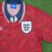 Load image into Gallery viewer, 1995 1997 England Gascoigne 8 Home Football Shirt Size XL Euro 1996 Genuine Original (Copy 8)
