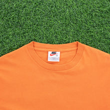 Load image into Gallery viewer, (1997) Nike Tiger Woods Golf Large Spell Out Graphic Orange T-Shirt - M/L
