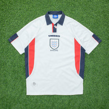 Load image into Gallery viewer, 1995 1997 England Gascoigne 8 Home Football Shirt Size XL Euro 1996 Genuine Original (Copy 9)
