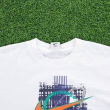 Load image into Gallery viewer, Nike Large Swoosh Graphic White T-Shirt - XL
