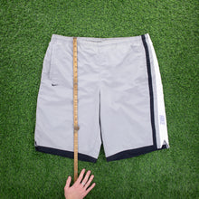 Load image into Gallery viewer, (2003) Nike Small Swoosh Spell Out Embroidered Taping Grey Sports Shorts - XL/XXL (34-38”)
