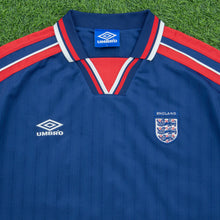 Load image into Gallery viewer, 1995 1997 England Gascoigne 8 Home Football Shirt Size XL Euro 1996 Genuine Original (Copy 11)
