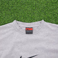 Load image into Gallery viewer, (1997) Nike Large Swoosh Embrodiered Grey T-Shirt - L/XL
