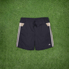 Load image into Gallery viewer, (2004) Adidas 3-Stripe Embroidered Pocket Black Swim Sports Cargo Shorts - M/L (32/34”)
