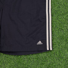 Load image into Gallery viewer, (2004) Adidas 3-Stripe Embroidered Pocket Black Swim Sports Cargo Shorts - M/L (32/34”)
