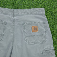 Load image into Gallery viewer, Carhartt Carpenter Workwear Canvas Grey Shorts - 30”
