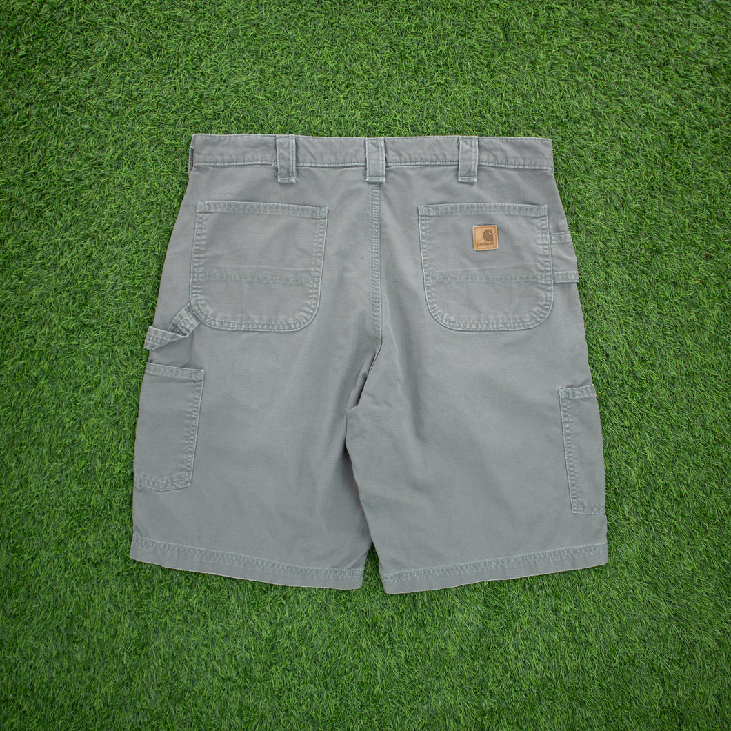Carhartt Carpenter Workwear Canvas Grey Shorts - 36”