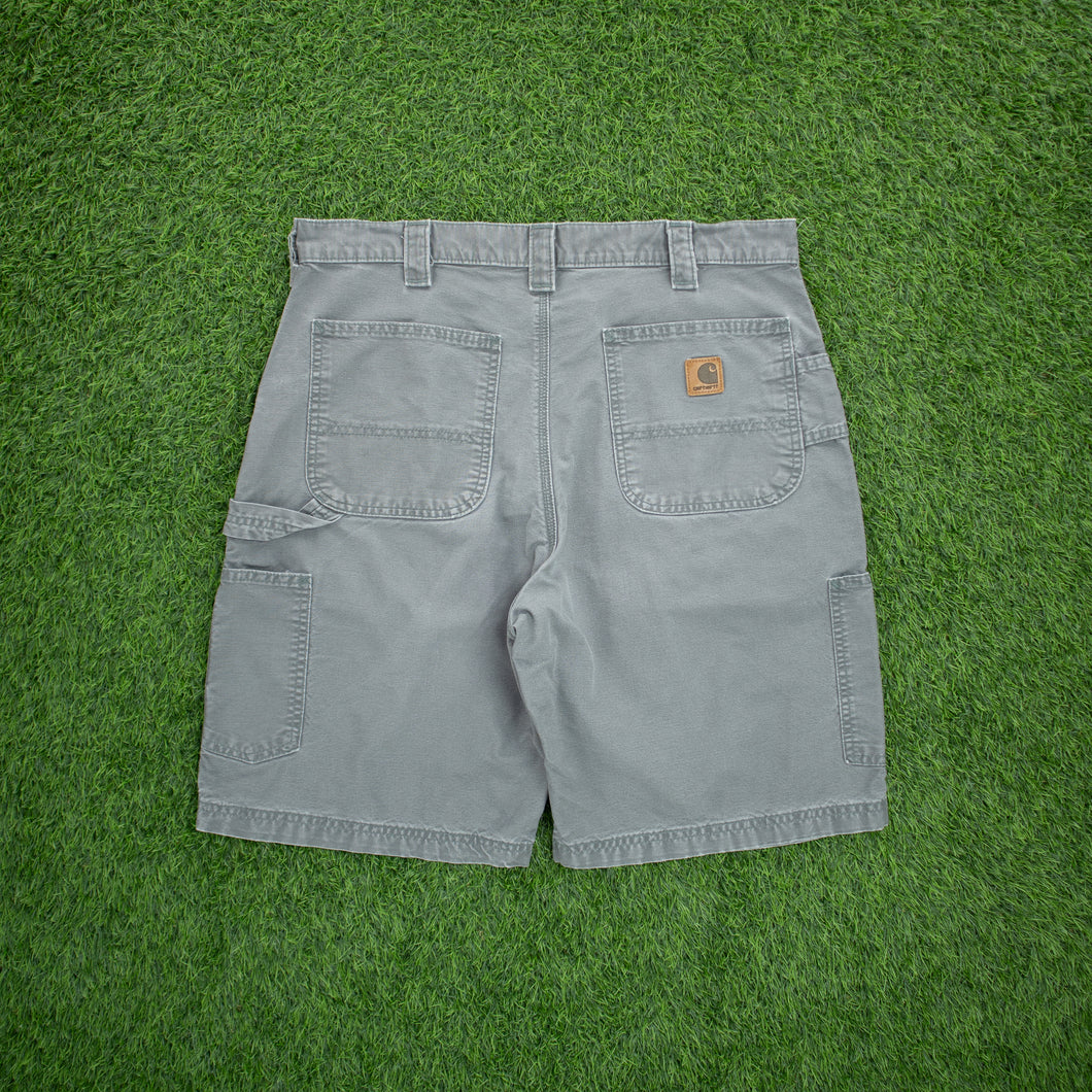 Carhartt Carpenter Workwear Canvas Grey Shorts - 34”
