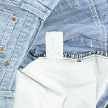 Load image into Gallery viewer, Carhartt Workwear Mernard Striped Light Wash Denim Light Blue Jort Shorts - 38”
