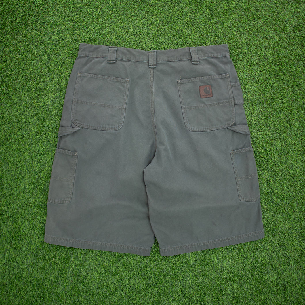 Carhartt Carpenter Workwear Canvas Grey Shorts - 40”
