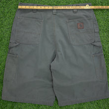 Load image into Gallery viewer, Carhartt Carpenter Workwear Canvas Grey Shorts - 40”
