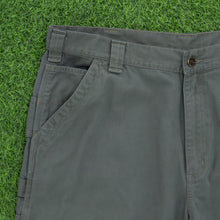 Load image into Gallery viewer, Carhartt Carpenter Workwear Canvas Grey Shorts - 40”
