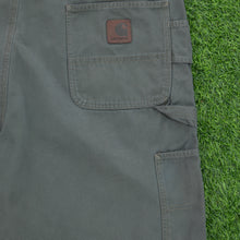 Load image into Gallery viewer, Carhartt Carpenter Workwear Canvas Grey Shorts - 40”
