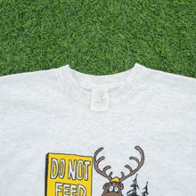 Load image into Gallery viewer, Farley &amp; Co ‘Do Not Feed The Bears, I Am Not A Bear, Trust Me’ Yellowknife N.W.T Joke Graphic Single Stitch T-Shirt - M
