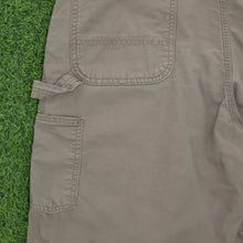 Load image into Gallery viewer, Carhartt Carpenter Workwear Canvas Khaki Green Shorts - 38”
