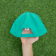 Load image into Gallery viewer, 1993 Nike 3D Swoosh Logo Embroidered Turquoise Green Purple Nylon SnapBack Cap - One Size
