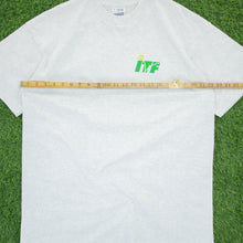 Load image into Gallery viewer, ITF International Tennis Federation Logo Double Sided Graphic Deadstock Screen Stars Single Stitch T-Shirt - XL
