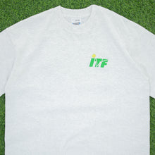 Load image into Gallery viewer, ITF International Tennis Federation Logo Double Sided Graphic Deadstock Screen Stars Single Stitch T-Shirt - XL
