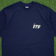 Load image into Gallery viewer, (1997) ITF Satellite Circuits International Tennis Federation Logo Double Sided Graphic Deadstock JERZEES T-Shirt - L/XL
