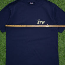 Load image into Gallery viewer, (1997) ITF Satellite Circuits International Tennis Federation Logo Double Sided Graphic Deadstock JERZEES T-Shirt - L/XL
