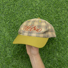 Load image into Gallery viewer, Mossimo Cursive Embroidered Plaid Wool Blend Twill Two Tone 6-Panel Snapback Cap - One Size
