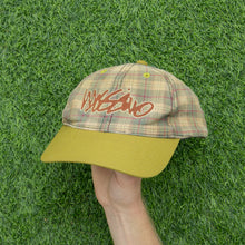 Load image into Gallery viewer, Mossimo Cursive Embroidered Plaid Wool Blend Twill Two Tone 6-Panel Snapback Cap - One Size
