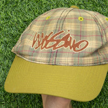 Load image into Gallery viewer, Mossimo Cursive Embroidered Plaid Wool Blend Twill Two Tone 6-Panel Snapback Cap - One Size
