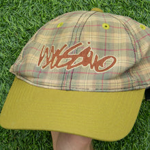 Load image into Gallery viewer, Mossimo Cursive Embroidered Plaid Wool Blend Twill Two Tone 6-Panel Snapback Cap - One Size
