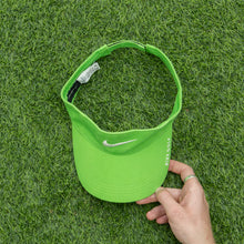 Load image into Gallery viewer, 2008 Nike Golf Small Swoosh Spell Out Embroidered Two Tone Green Visor Cap - One Size (S/M)

