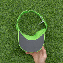 Load image into Gallery viewer, 2008 Nike Golf Small Swoosh Spell Out Embroidered Two Tone Green Visor Cap - One Size (S/M)
