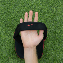 Load image into Gallery viewer, 2003 Nike Dri-Fit Small Swoosh Embroidered Two Tone Red Elastic Fitted Visor Cap - One Size
