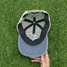 Load image into Gallery viewer, Hard Rock Cafe Memphis Save The Planet Love All Serve All Corduroy Denim Two Tone 6-Panel Snapback Cap - One Size
