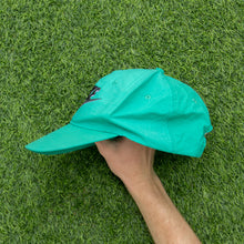 Load image into Gallery viewer, 1993 Nike 3D Swoosh Logo Embroidered Turquoise Green Purple Nylon SnapBack Cap - One Size
