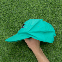 Load image into Gallery viewer, 1993 Nike 3D Swoosh Logo Embroidered Turquoise Green Purple Nylon SnapBack Cap - One Size
