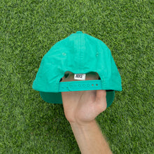Load image into Gallery viewer, 1993 Nike 3D Swoosh Logo Embroidered Turquoise Green Purple Nylon SnapBack Cap - One Size
