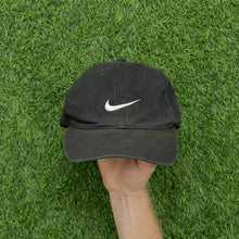 Load image into Gallery viewer, 1998 Nike Small Swoosh Embroidered Black Two Tone 6-Panel Cap - One Size
