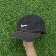 Load image into Gallery viewer, 1998 Nike Swoosh Embroidered Black Two Tone 6-Panel Cap - One Size
