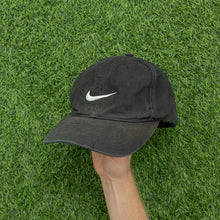 Load image into Gallery viewer, 1998 Nike Small Swoosh Embroidered Black Two Tone 6-Panel Cap - One Size
