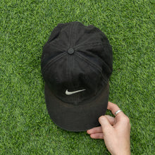 Load image into Gallery viewer, 1998 Nike Small Swoosh Embroidered Black Two Tone 6-Panel Cap - One Size
