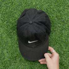 Load image into Gallery viewer, 1998 Nike Swoosh Embroidered Black Two Tone 6-Panel Cap - One Size

