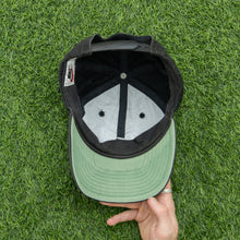 Load image into Gallery viewer, 1998 Nike Small Swoosh Embroidered Black Two Tone 6-Panel Cap - One Size

