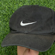Load image into Gallery viewer, 1998 Nike Small Swoosh Embroidered Black Two Tone 6-Panel Cap - One Size
