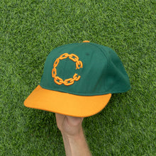 Load image into Gallery viewer, Crooks &amp; Castles Chain Logo Hardwood Classics NBA Basketball Wool Three Tone 6-Panel SnapBack Cap - One Size
