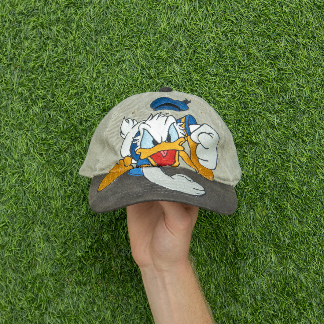 Donald Duck Cursing Disney Two Tone 6-Panel SnapBack Cap - One Size