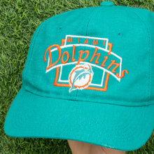 Load image into Gallery viewer, Miami Dolphins NFL Embroidered Logo Two Tone 6-Panel Snapback Cap - One Size
