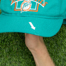 Load image into Gallery viewer, Miami Dolphins NFL Embroidered Logo Two Tone 6-Panel Snapback Cap - One Size

